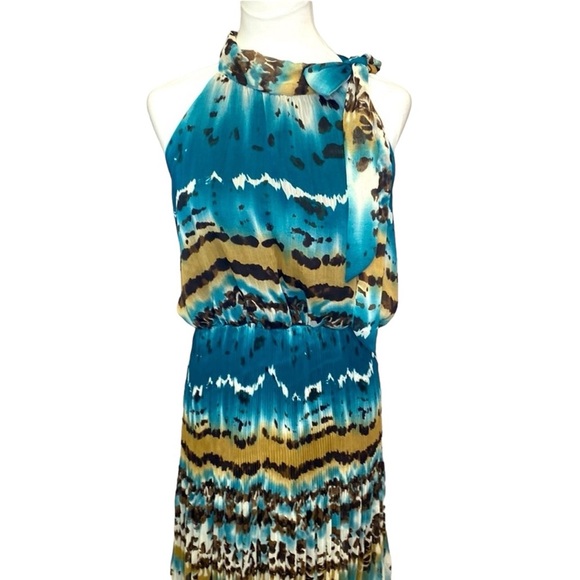 Ashley Stewart Halter Tie Pleated Dress - Picture 2 of 5